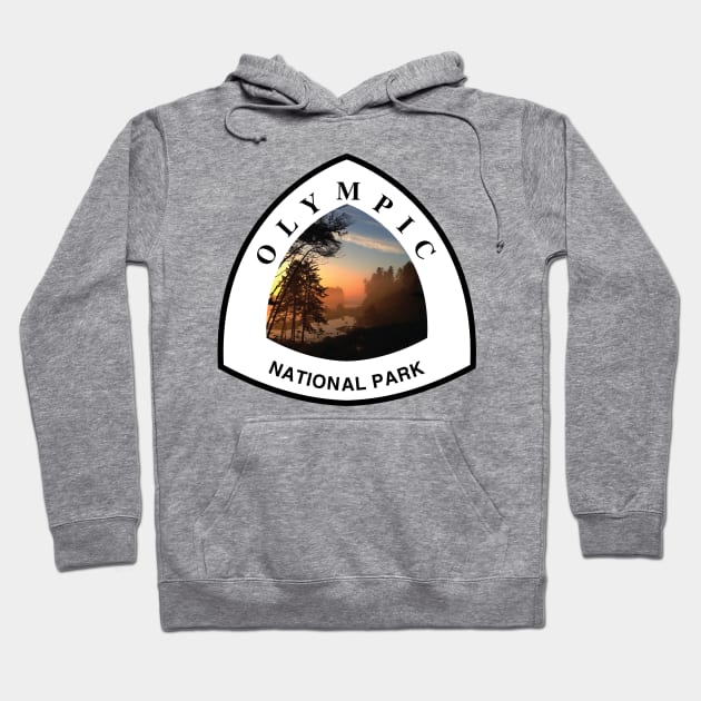 Olympic National Park shield Hoodie by nylebuss